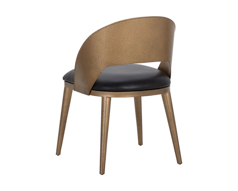 Dezirae Dining Chair - Antique Brass