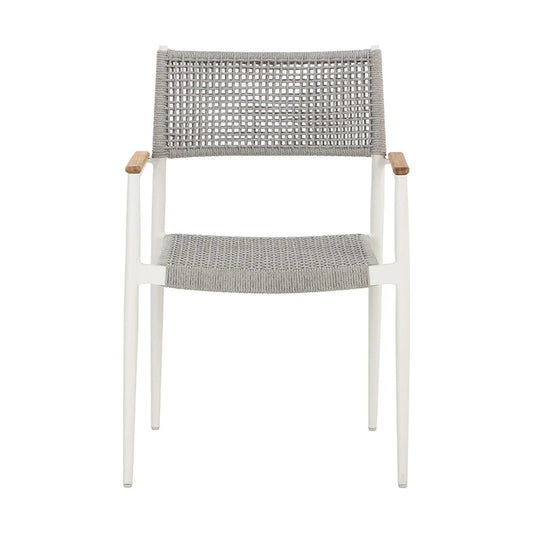 Nava Stackable Dining Armchair - White