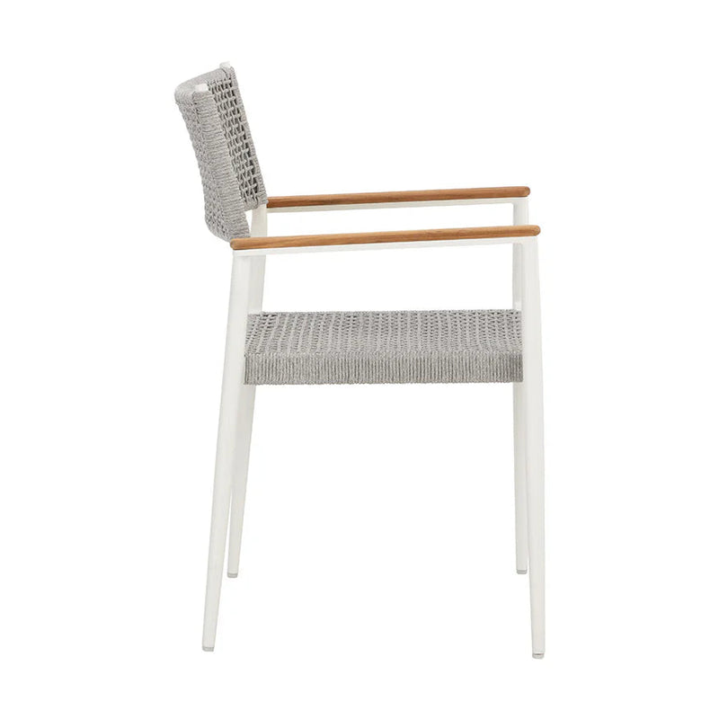 Nava Stackable Dining Armchair - White