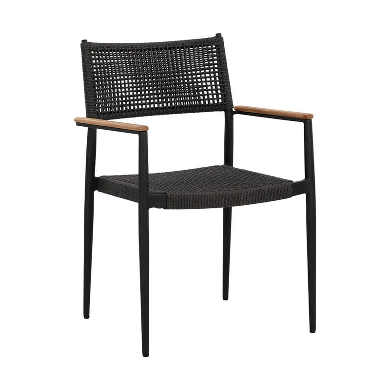 Nava Stackable Dining Armchair - Black