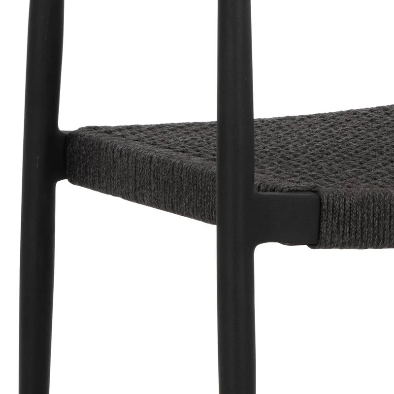 Nava Stackable Dining Armchair - Black