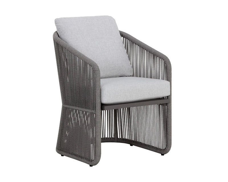 Allariz Dining Armchair - Warm Grey