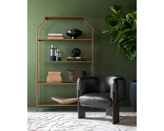 Trine Lounge Chair - Dark Brown