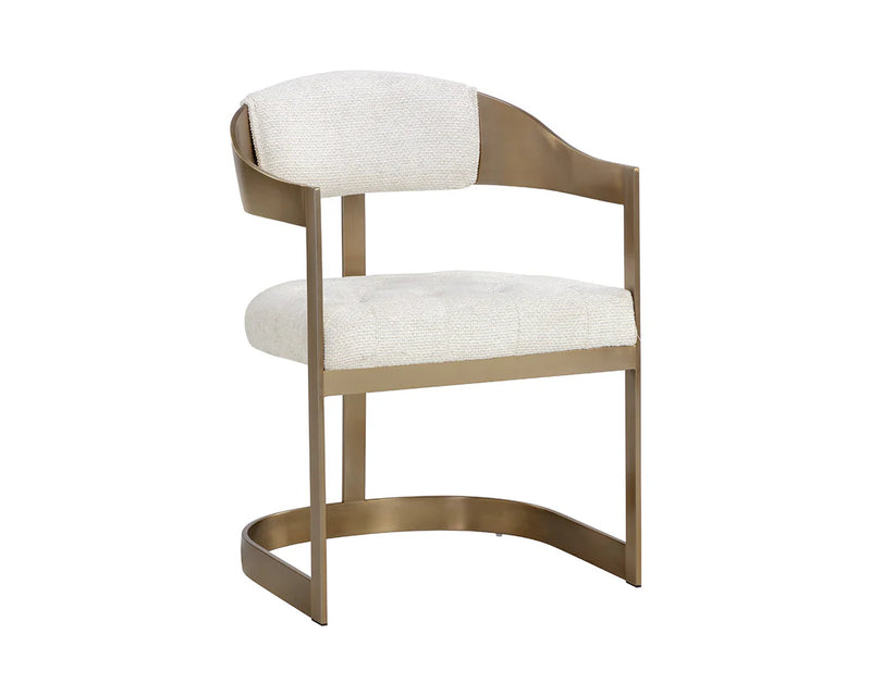 Beaumont Dining Armchair - Antique Brass