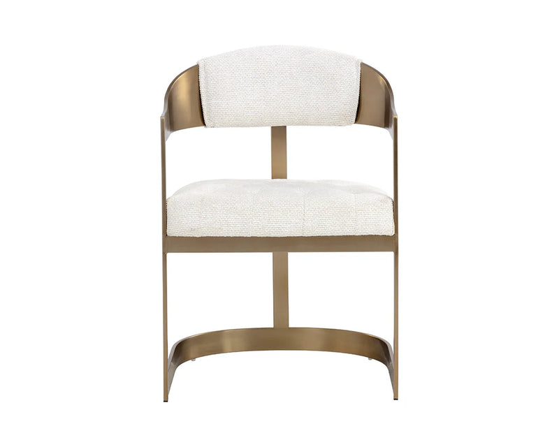 Beaumont Dining Armchair - Antique Brass