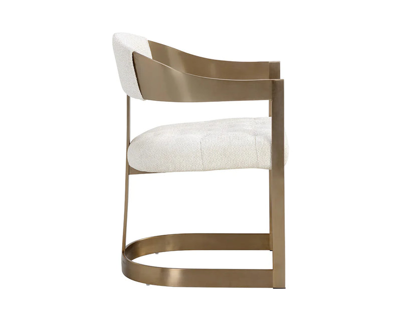 Beaumont Dining Armchair - Antique Brass