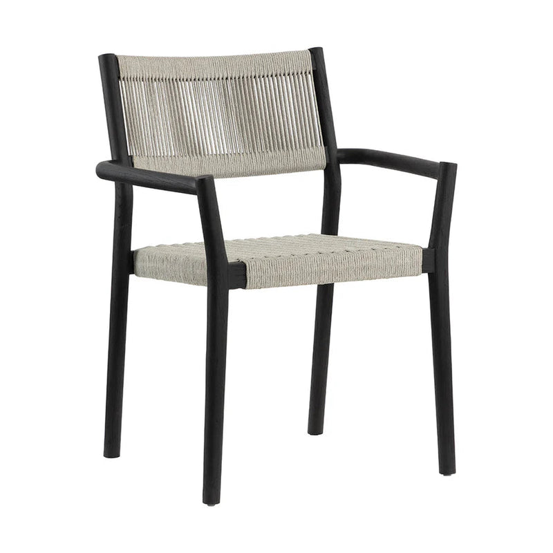 Kavala Stackable Dining Armchair - Charcoal