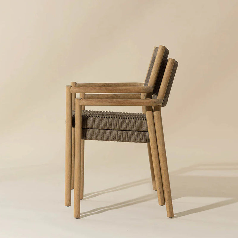 Kavala Stackable Dining Armchair - Natural