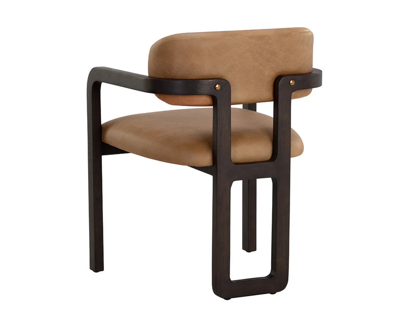 Madrone Dining Armchair - Rustic Oak