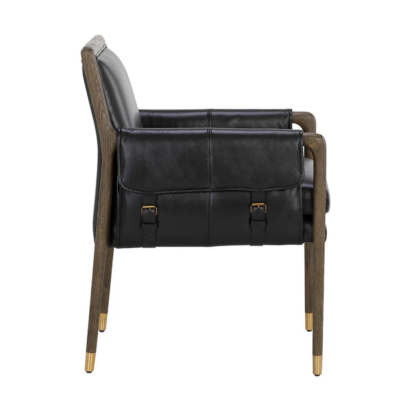 Mauti Dining Armchair - Distressed Brown