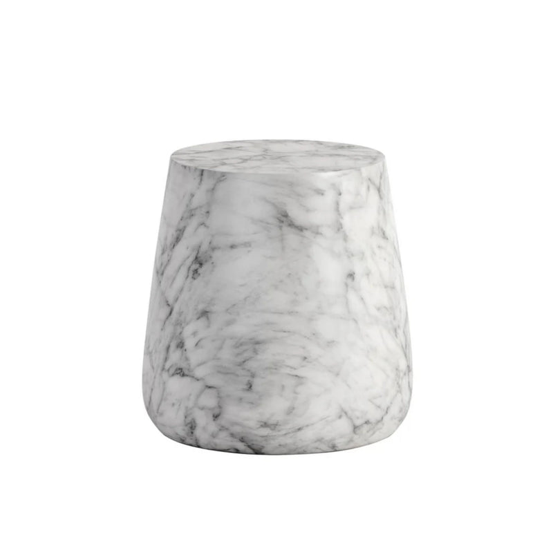 Aries Side Table - Marble Look