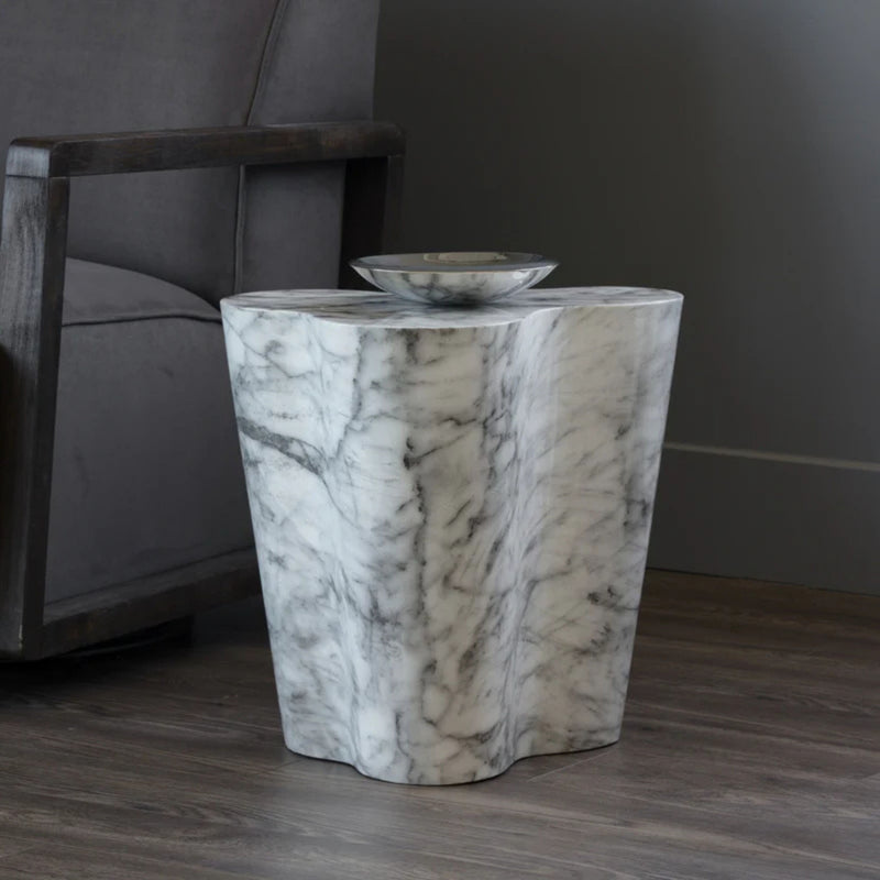 Ava Side Table - Marble Look