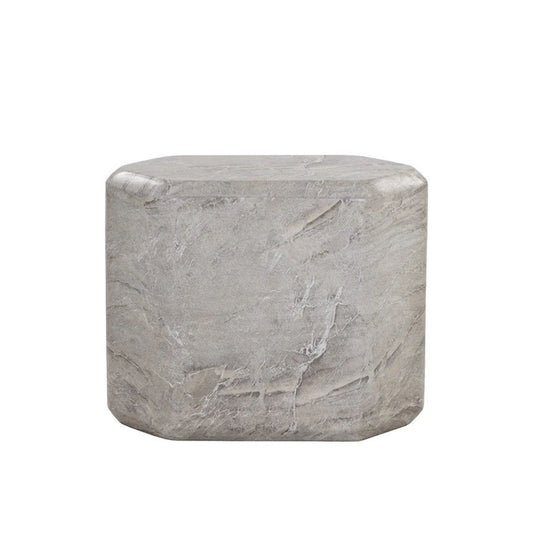 Spezza Side Table - Marble Look - Low