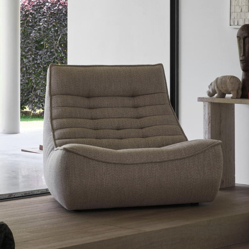 Formosa Italian Chair and Ottoman Set