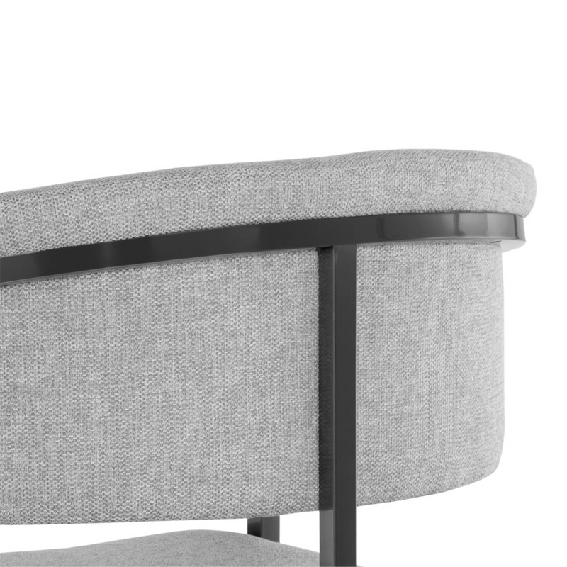 Marris Dining Armchair - Gunmetal