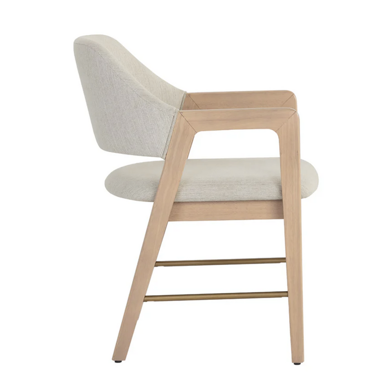 Milton Dining Armchair - Light Wash