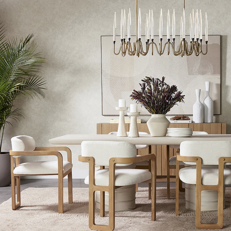 Madrone Dining Armchair - Rustic Oak