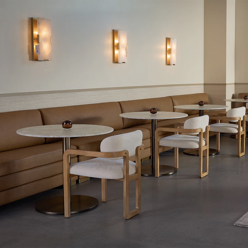 Madrone Dining Armchair - Rustic Oak