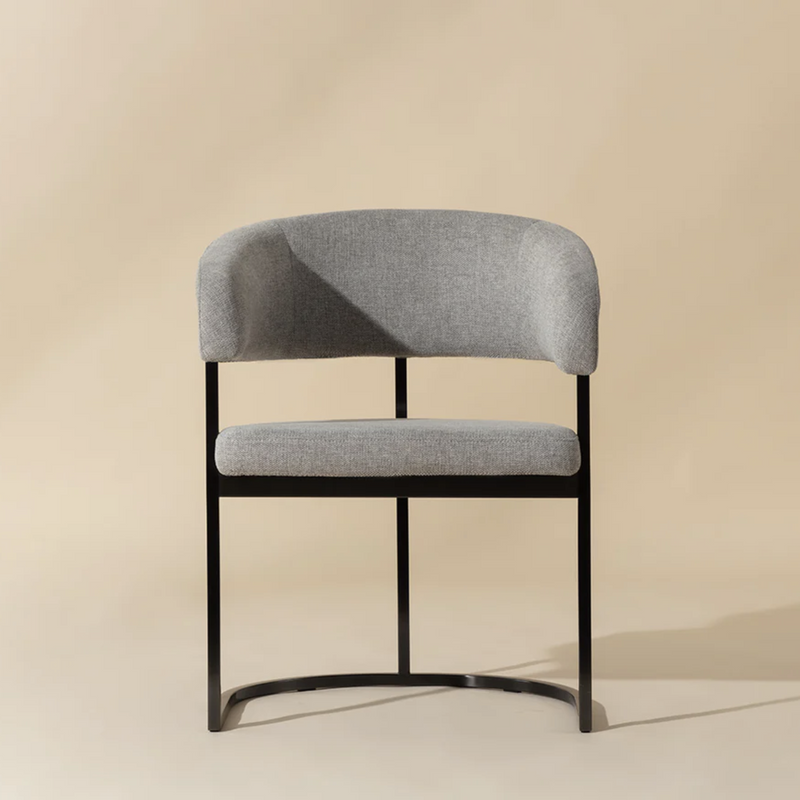 Marris Dining Armchair - Gunmetal