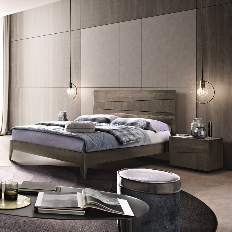 Tekno Italian Queen Bed + 2 Night Stand Set