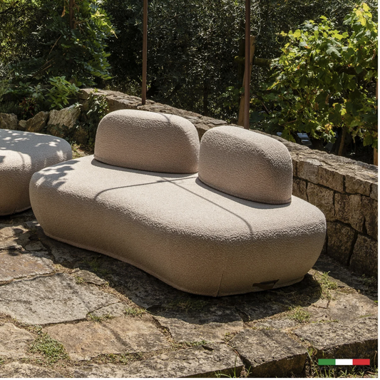 Luna Italian Outdoor Sofa - Grey