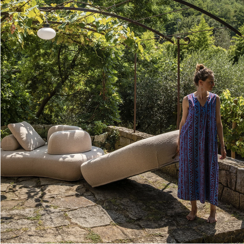 Luna Italian Outdoor Sofa - Grey