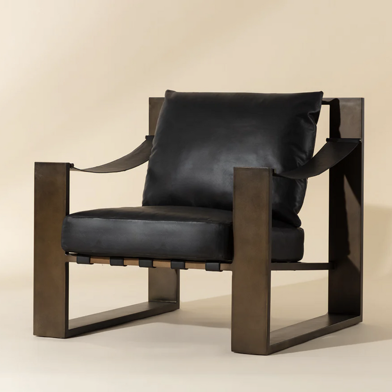 Berke Lounge Chair - Antique Bronze