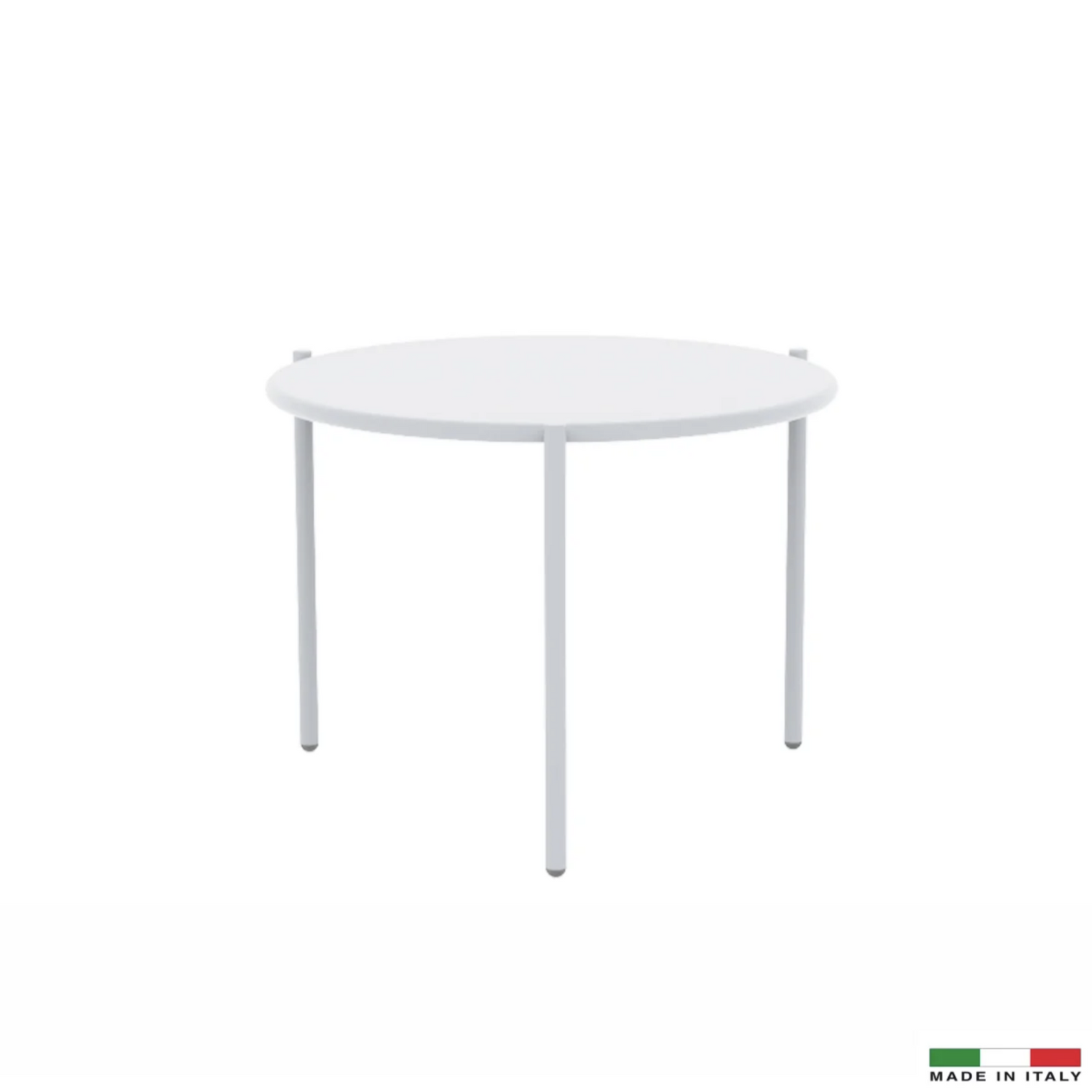 Aria Italian Outdoor End Table - White