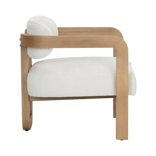 Madrone Lounge Chair - Rustic Oak