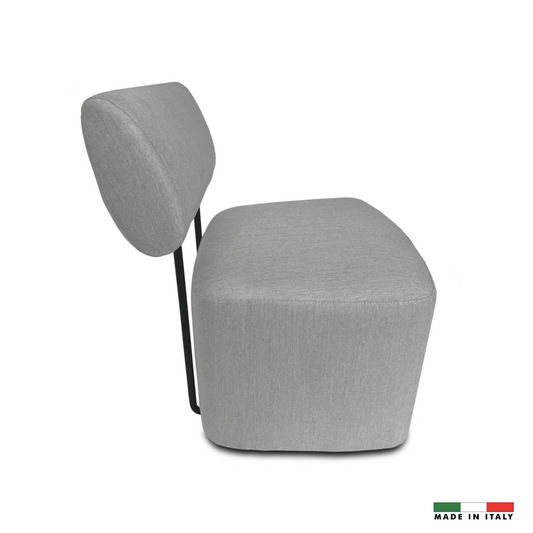 Italo Italian Outdoor Chair - Silver