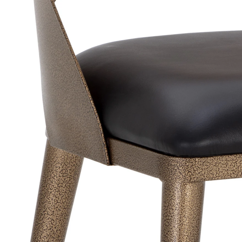 Dezirae Dining Chair - Antique Brass