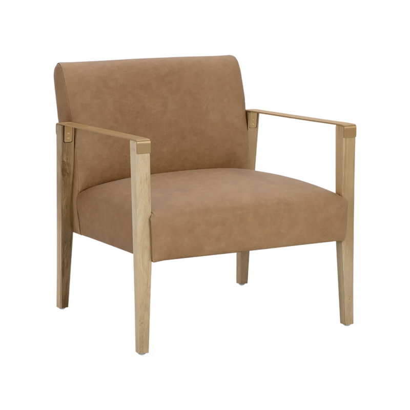 Earl Lounge Chair - Rustic Oak