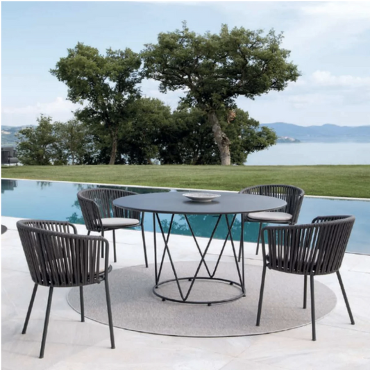 Lucy Italian Outdoor Dining Table - 43"