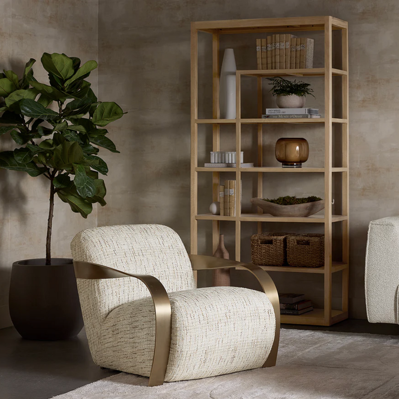 Sonesta Lounge Chair - Antique Brass