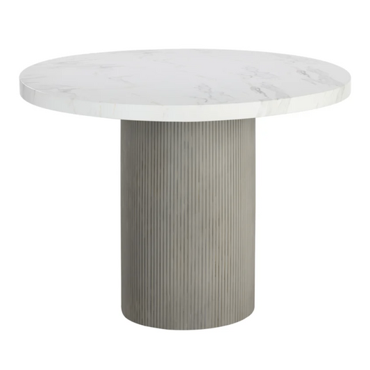 Nicolette Dining Table - Marble Look - 40"