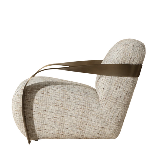 Sonesta Lounge Chair - Antique Brass