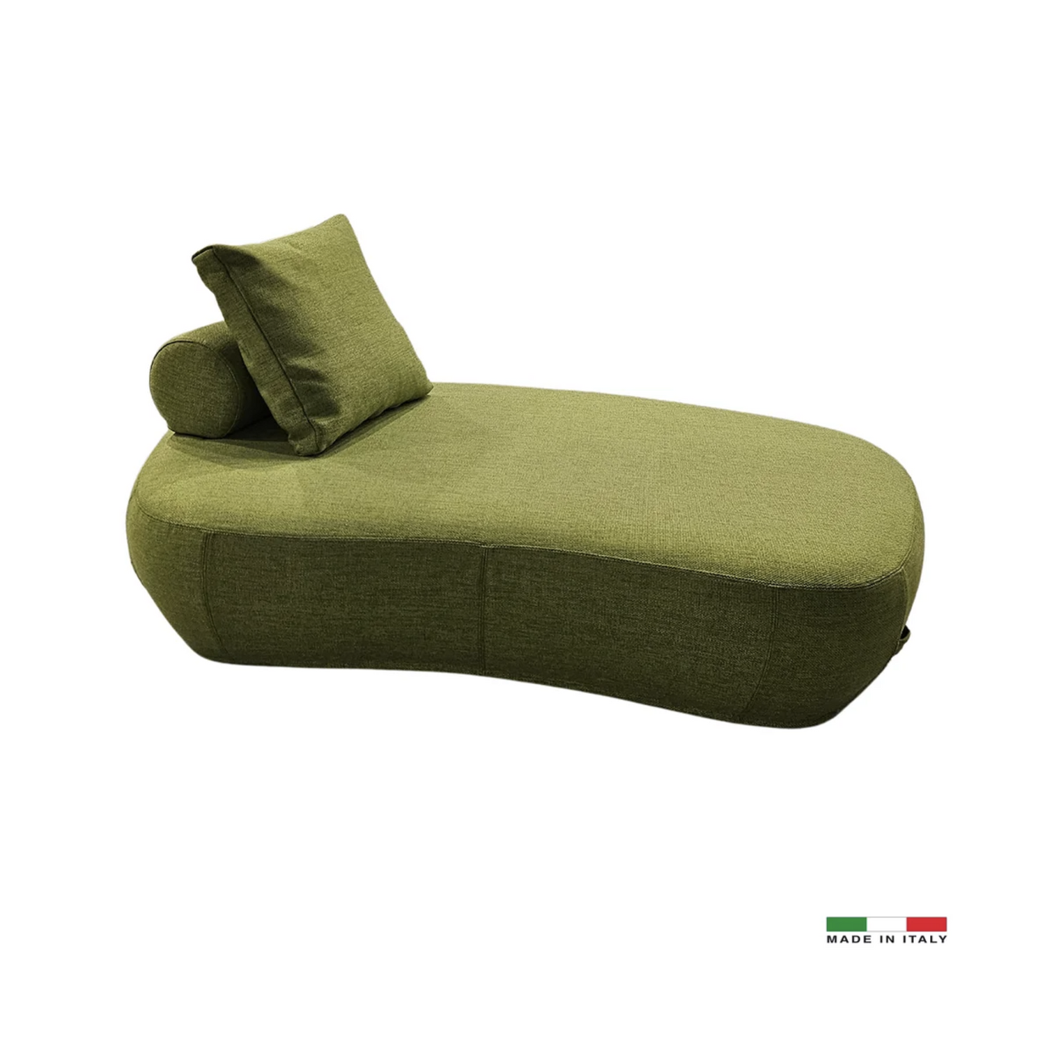Luna Italian Outdoor Chaise - Green