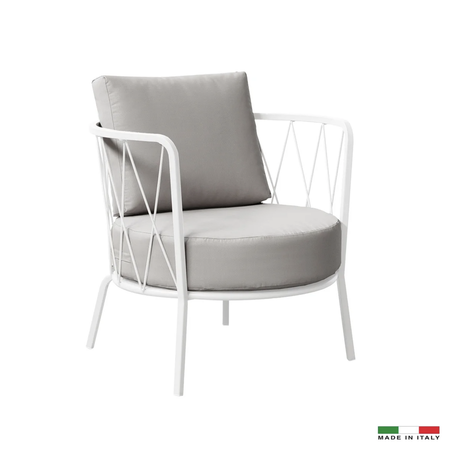 Dasy Italian Outdoor Armchair - White