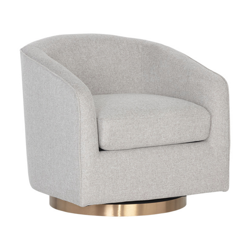Hazel Swivel Lounge Chair - Gold