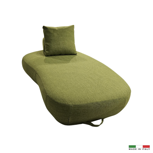 Luna Italian Outdoor Chaise - Green