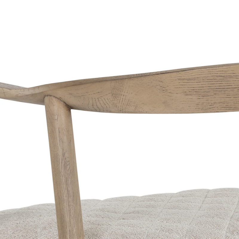 Jeremy Dining Armchair - Weathered Oak