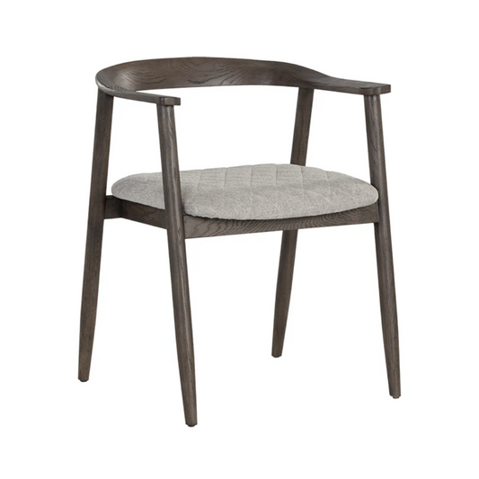 Jeremy Dining Armchair - Dark Brown