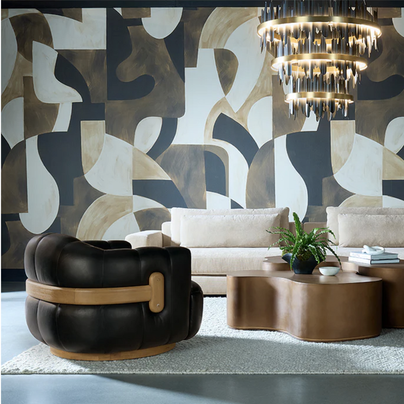 Tadeo Swivel Armchair - Rustic Oak