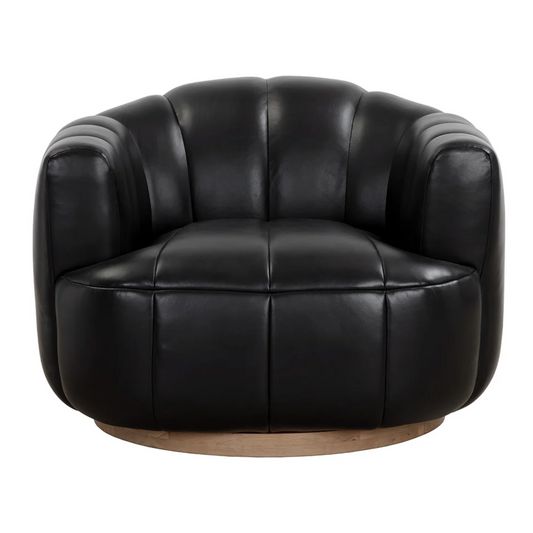 Tadeo Swivel Armchair - Rustic Oak