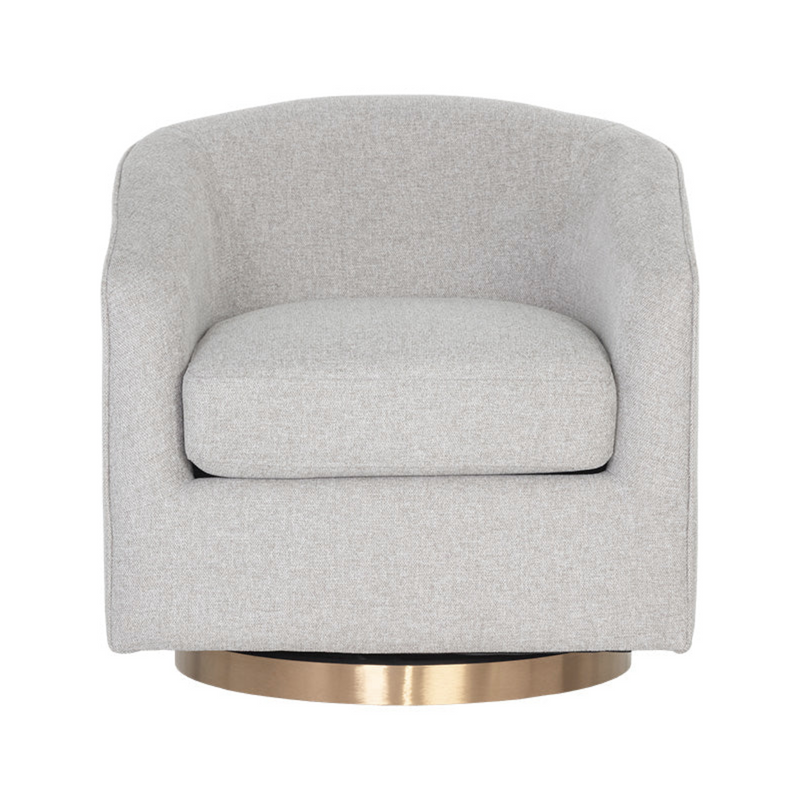 Hazel Swivel Lounge Chair - Gold