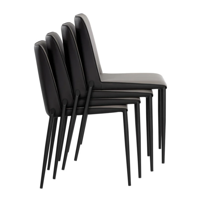 Renee Stackable Dining Chair - Black