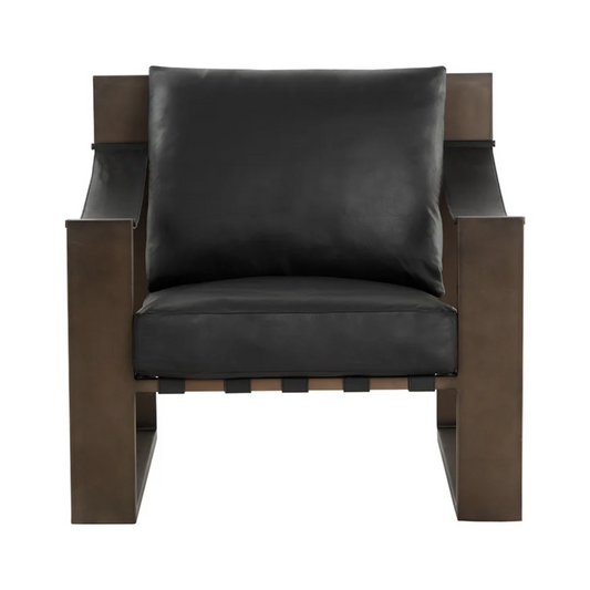 Berke Lounge Chair - Antique Bronze