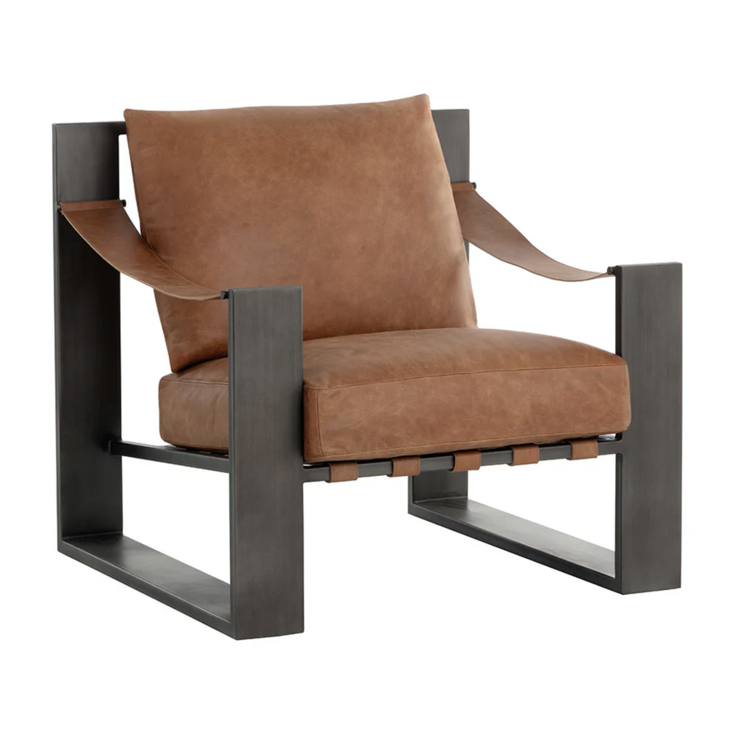 Berke Lounge Chair - Gunmetal