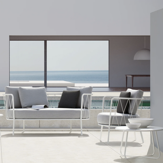 Dasy Italian Outdoor Sofa - White