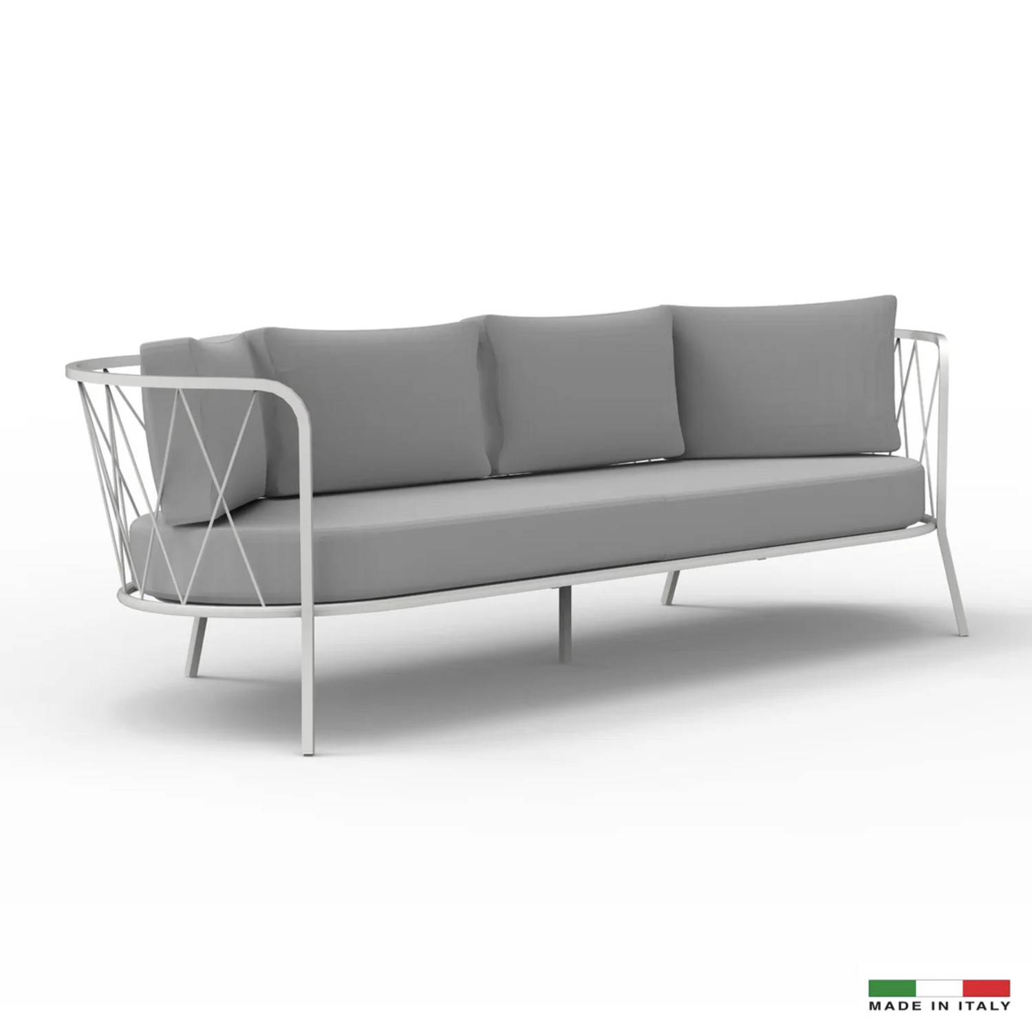 Dasy Italian Outdoor Sofa - White